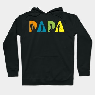 Retro Golfing Papa Hoodie